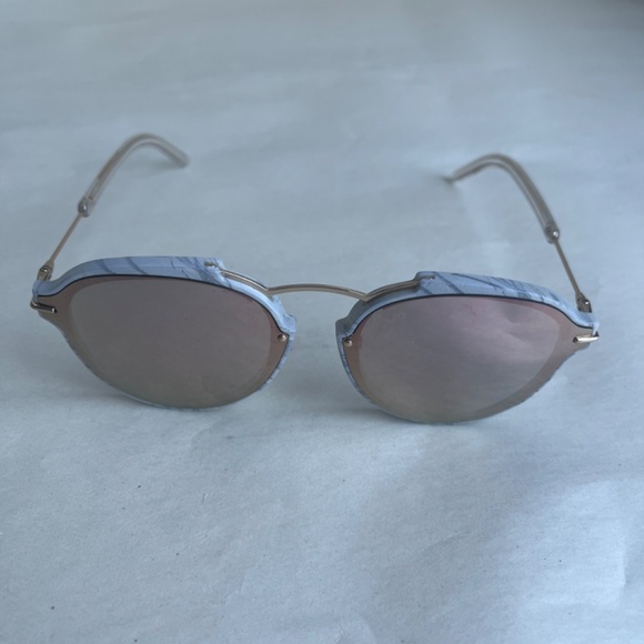 RARE Christian Dior Sunglasses‎ Round Mirrored Eclat GBZ0J 60mm Frame Pink Gold - Picture 4 of 16